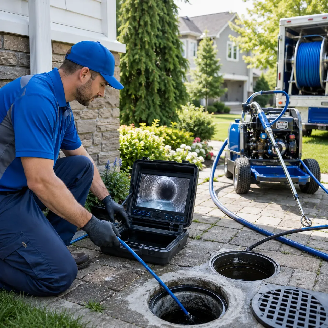 Outdoor drain cleaning professionals serving Edmonson, TX
